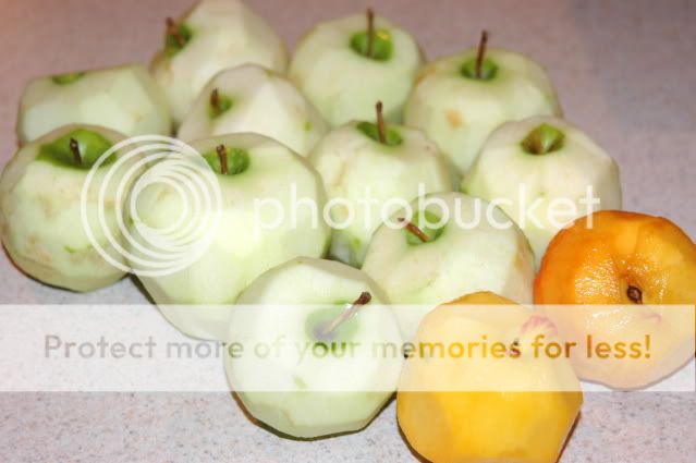 peeled apples