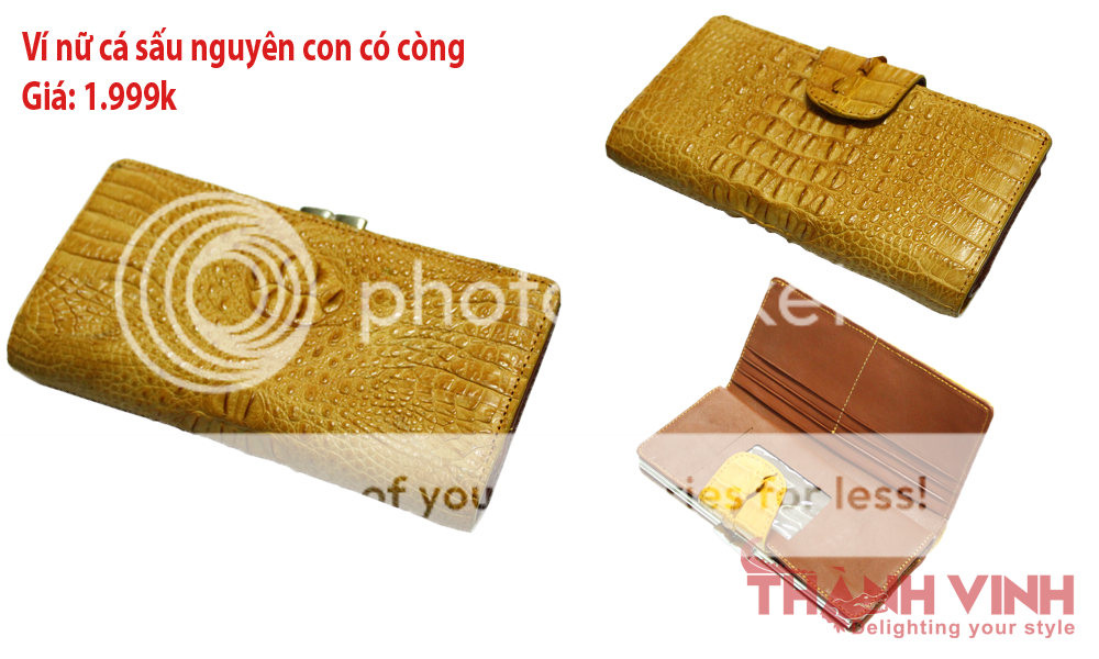 Khuyến mãi khủng giảm 20% tất cả sản phẩm (Bóp,Ví,Túi Xách, dây nịt da cá sấu...) - 8