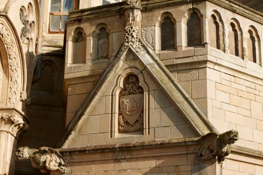 triangular,detail,building,aberystwyth