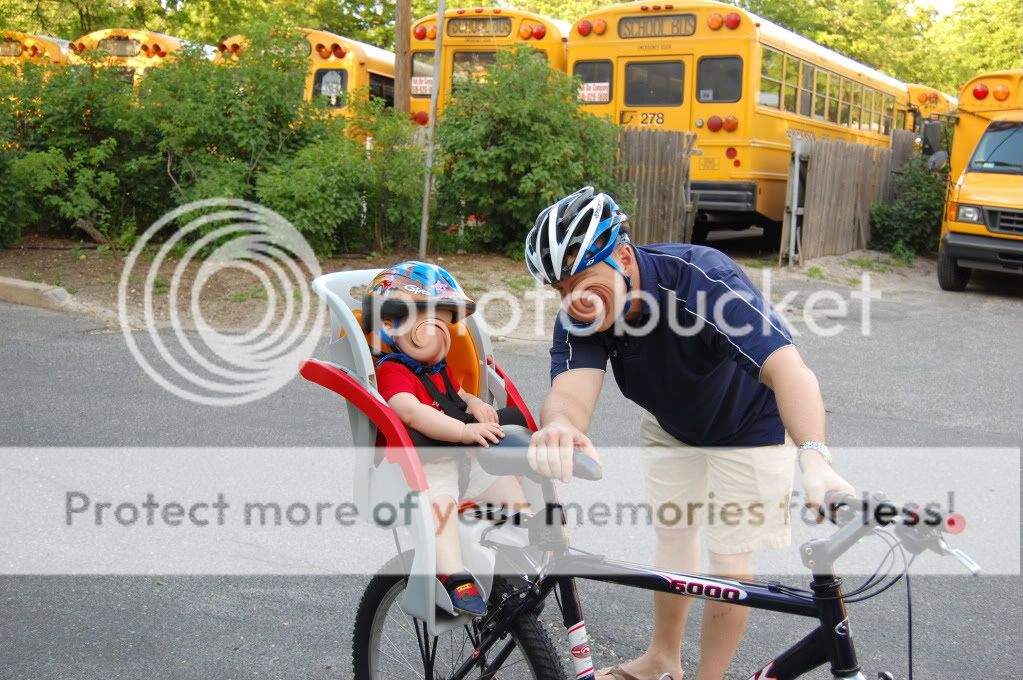 baby carrier on bike